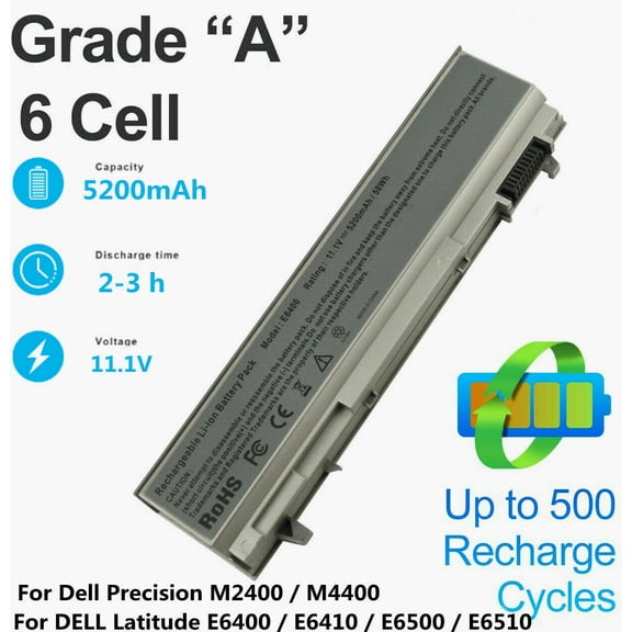 BATTERY For Dell Latitude E6400 E6410 E6500 E6510 PT434 PT435 W1193 KY477 4M529