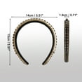 thumbnail image 5 of Unique Bargains Rhinestone Headband Decor Hairbands for Women Weddings Daily Wear Birthday Parties Black, 5 of 7