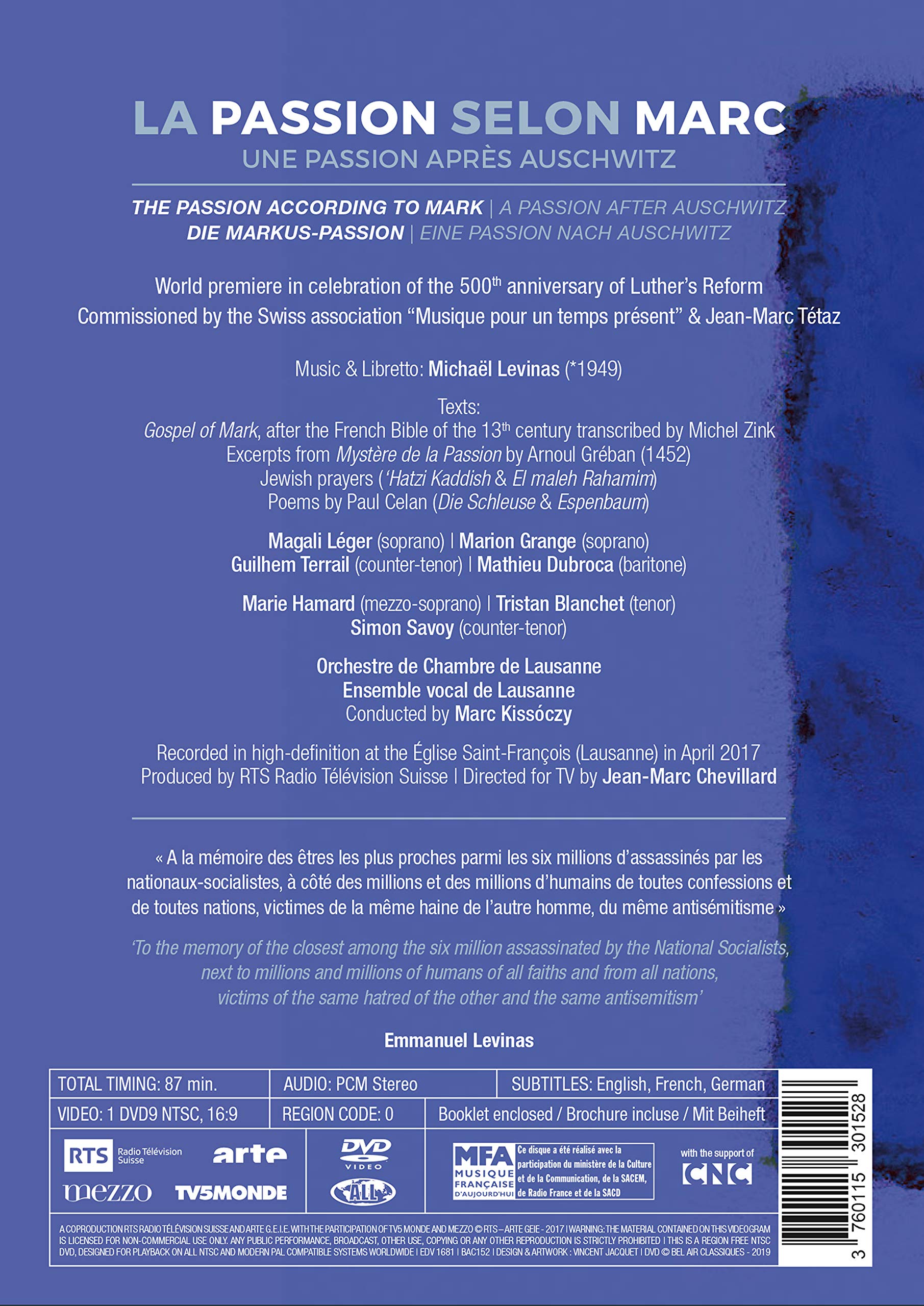 Bel Air Classiques - Passion Selon Marc [BLU-RAY]
