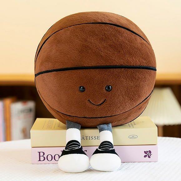 Jellycaten Soccer Ball Plush Soccer Stuff, Cute Soccer Gifts for Boy, Soft Sports Pillows Soccer Ball Pillow Soccer Stuffed Animal Room Decor Footbal/Basketball Plush Toys Pillow