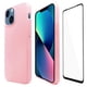 thumbnail image 1 of Funda Super Fit Rigida Molan Cano Para iphone 13 Mini color Rosa Mas Mica 9d Slim Case, 1 of 6
