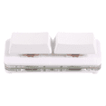 thumbnail image 3 of Teclado de 2 teclas con acceso directo personalizado, USB, intercambiable en caliente, eje mecánico, con cable, Intro, espacio, teclado con corte de pantalla personalizado, blanco, 3 of 8
