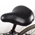 thumbnail image 3 of Sillín de bicicleta extra ancho Asiento de bicicleta cómodo Piezas de ciclismo, negro - Aespa kaili Sencillez, 3 of 5