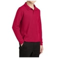 thumbnail image 4 of Mafoose Youth Long Sleeve Silk Touch Polo Red S, 4 of 4