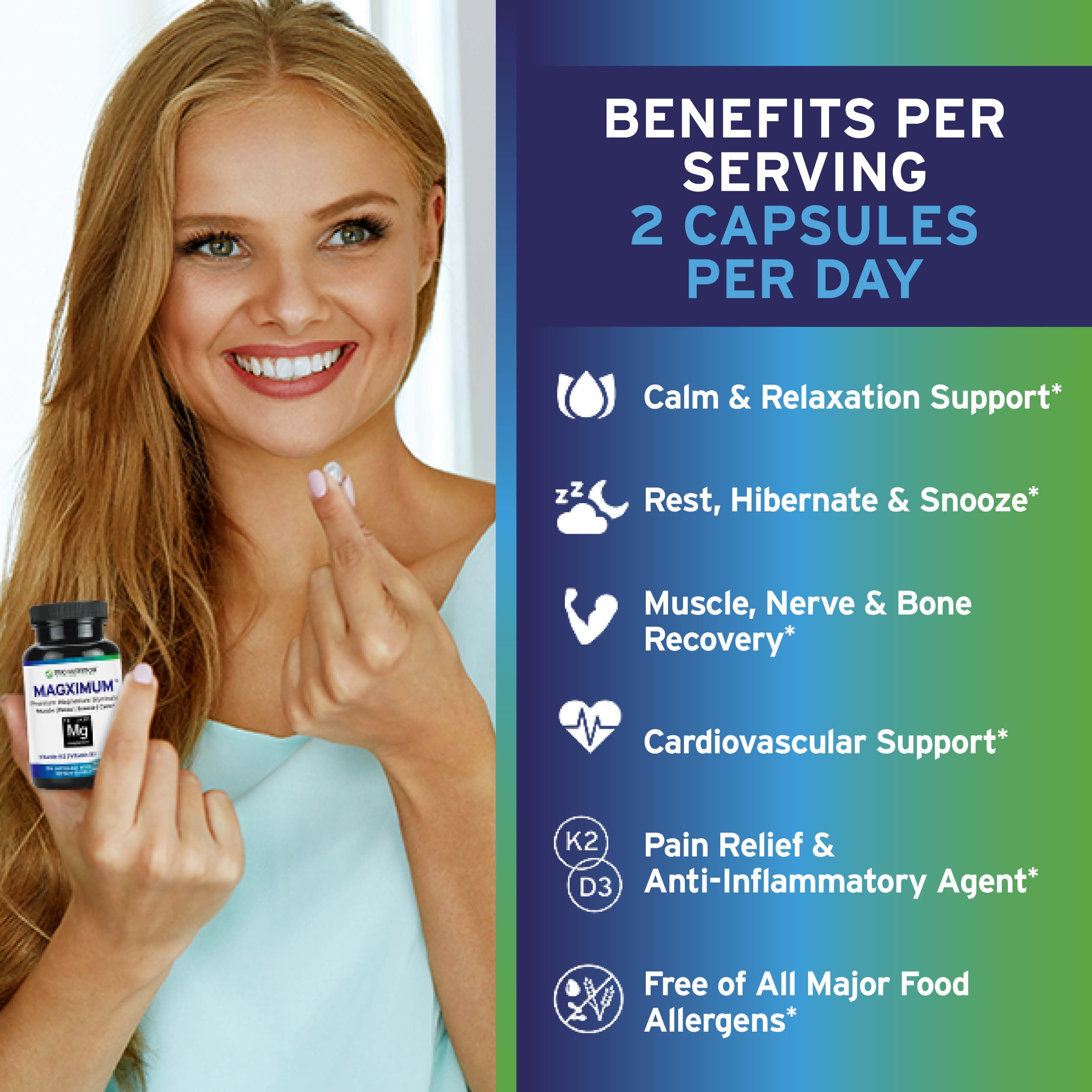 TRIO NUTRITION MagX Magnesium Glycinate, Vitamin D3, Vitamin K2 & MCT Oil | Chelated Magnesium Supplement | Calm, Relaxation & Recovery | Be Well Rested & Start Your Day with Magximum*