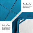 thumbnail image 2 of Seward Park Down Alternative Comforter Full/Queen Size Lightweight Soft Duvet Insert Cooling Summer Teal Blue Green/White, 2 of 6