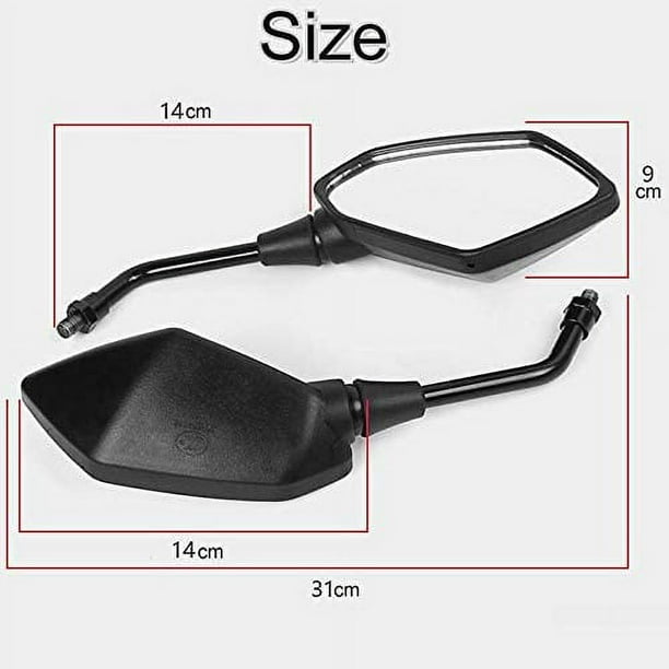 Espejo Moto Cromado Espejo Retrovisor Para Motocicleta 180