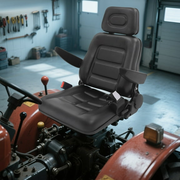 Universal Tractor Seat, Adjustable Tractor Seat, PVC Tractor Seat for Various Types of Tractors, Harvesters, Agricultural Vehicles