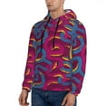 thumbnail image 2 of Hoodies for Men - Cartoon Cute Snake Rose Red Blue Long Sleeve Comfrt Men'S Fashion Hoodies & Sweatshirts, Sweatshirts for Men Hoodies Pullover Clothing Clothes with Pouch, 2 of 7