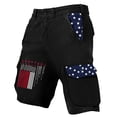 thumbnail image 3 of DIOAZUD Mens Patriotic Cargo Shorts American Flag Print Shorts with Multi Pockets Lightweight Outdoor Casual Wear, 3 of 7