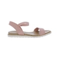 thumbnail image 2 of Sun + Stone Womens Mattie Faux Leather Open Toe Flats, 2 of 3