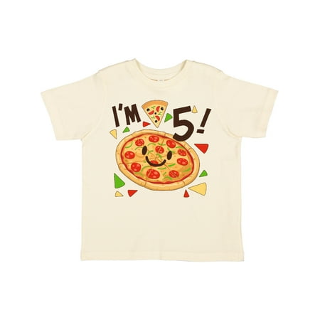 

Inktastic I m Five! Pizza Birthday Party Gift Toddler Boy or Toddler Girl T-Shirt