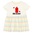 thumbnail image 3 of Inktastic Ketchup Lover Funny Girls Baby Dress, 3 of 5