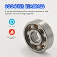 thumbnail image 4 of 4Pcs 608 Ceramic Ball Bearing Scooter Bearings High Rating Long Lasting, 4 of 8