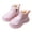 Pink, variant on Baby Girl Cowboy Tassel Boots Side Zipper Non Slip Stay On Booties Toddler First Walker Warm Winter Crib Shoes (Beige,24)
