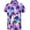 AB459 Purple, variant on Bainana Boys Short Sleeve Shirts Tree Print Breathable Button Tops Big Kids Summer Shirts