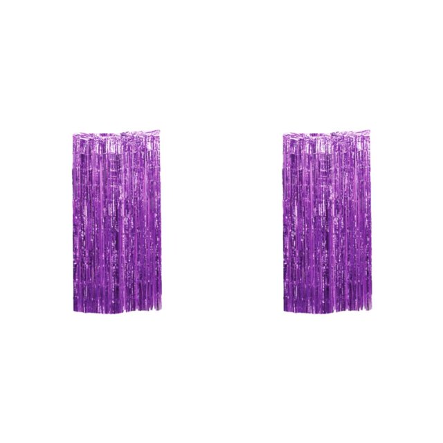 ZheElen Rideau à Franges pour Décorations de Fête d'Anniversaire, Violet 2Ensemble