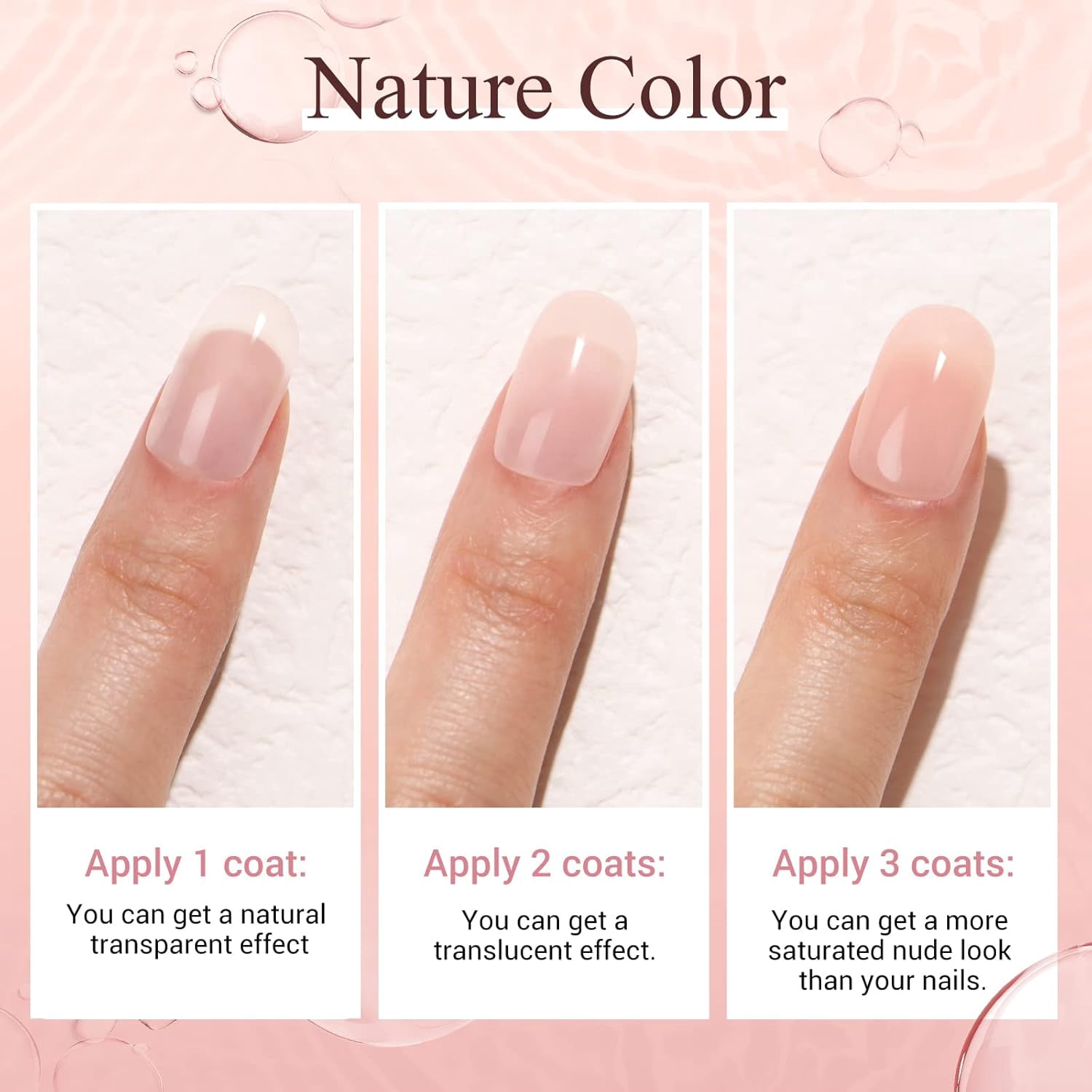 AZUREBEAUTY 8 Color Dip Powder Nail Kit, Jelly Translucent Milky White Sheer Pink Nude Neutral Clear Shades, Dipping Liquid Set with Matte Top Coat & Nail Sticks for French Nail Art Manicure