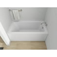 thumbnail image 3 of Vanity Art Acrylic Alcove Bathtub with 3 Side Tiling Flange, 60 x 32 inches Slip Resistant Surface 118-Degree Backrest Shower Tub, Reinforced Fiberglass Right Drain Soaking Tub, 3 of 8