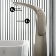 thumbnail image 5 of Chateau Single Hole, Single-Handle, High Arc Bathroom Faucet in Brushed Nickel, 5 of 12