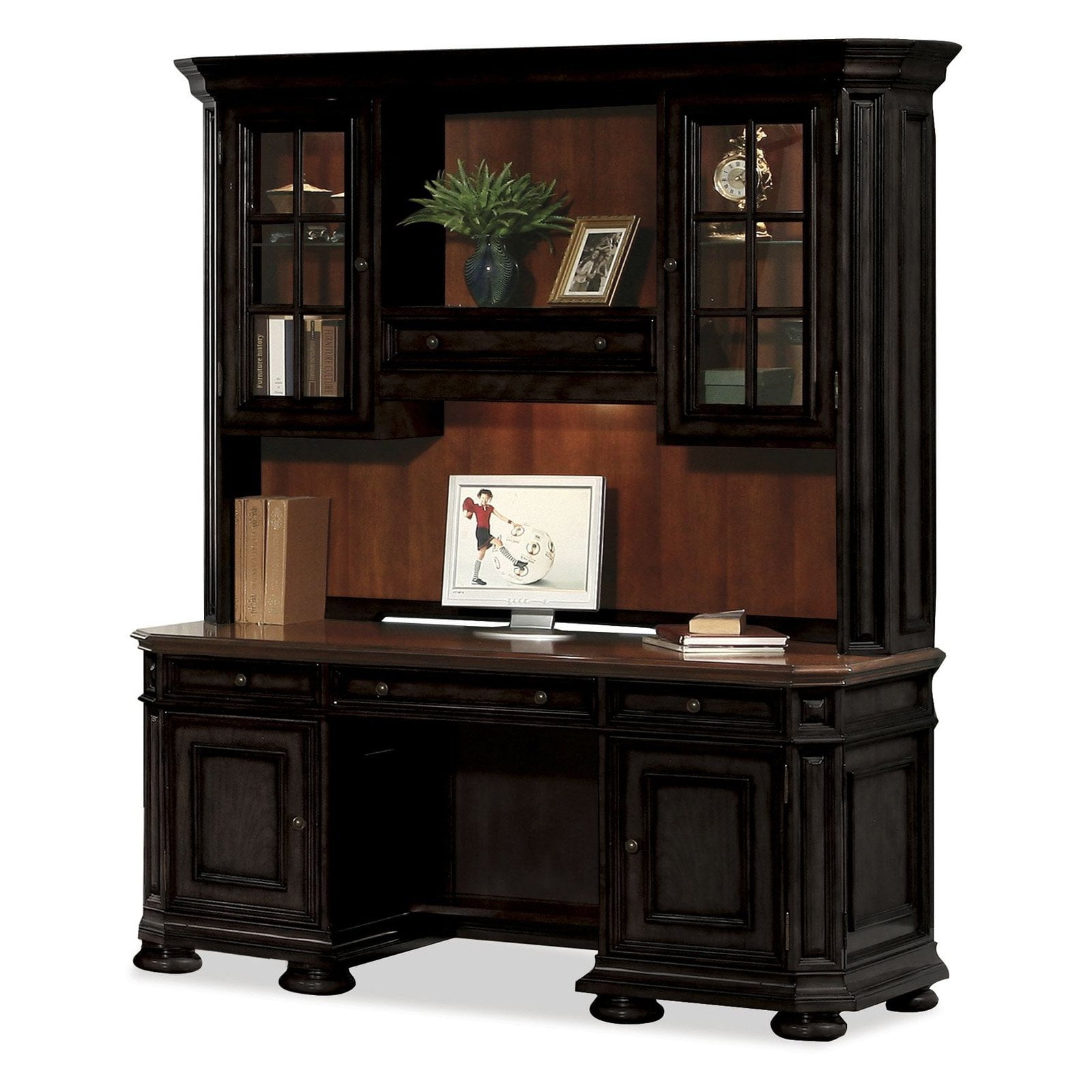 Riverside Allegro Credenza Computer Desk With Optional Hutch Riverside Allegro Credenza Computer Desk With Optional Hutch Com