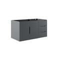 thumbnail image 2 of Modway Vitality 36" Bathroom Vanity Cabinet (Sink Basin Not Included) in Gray, 2 of 9