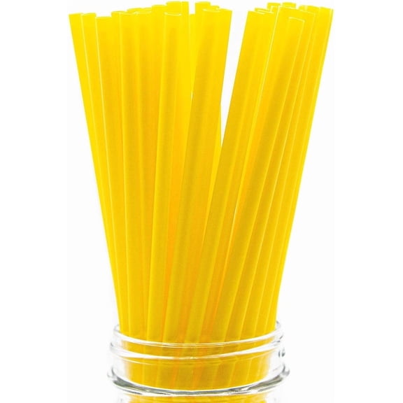 Plastic Drinking Straws, Slim Tall Size, 10" x 0.21", 250 Count
