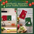 thumbnail image 4 of Cathery Christmas Hand Towels Decorative Kitchen Bathroom Dish Towels Embroidered Christmas Holiday Towels Gift Set, 4 of 8