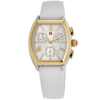 Michele Sport Sail Quartz Chronograph Silver Dial Pink  display picture 1