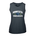 thumbnail image 2 of Women's Levelwear Navy Minnesota Timberwolves Macy Tank Top, 2 of 3