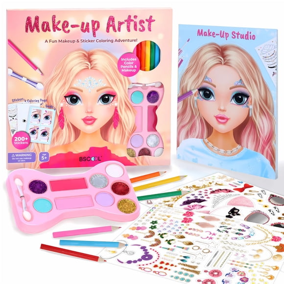 Kit de maquillaje BSCOOL Make-up Artist 3 en 1 con lápices de colores