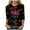 Purple, variant on zaveiop Halloween Shirts for Women 2025 3/4 Length Graphic Sweatshirts 3/4 Length Sleeve Tunic Tops Halloween Gifts Blouse (Navy, XXL)