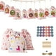 thumbnail image 2 of Bolsa de algodón y lino con estampado navideño para regalo, paquete de 24 piezas con calendario de Adviento, para decoración de Año Nuevo y Navidad, 2 of 3