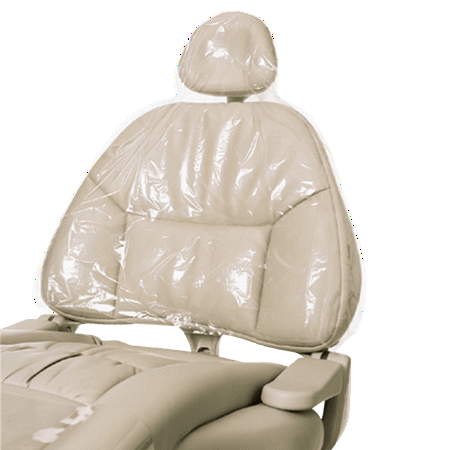 Mark3 Dental Half Chair Sleeve 27.5" x 24" (Pack of 225) Clear, Plastic