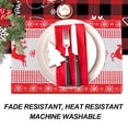 thumbnail image 3 of Juego de 4 manteles individuales navideños para mesa, tapete de cocina navideño para vacaciones de invierno, tapete para comedor, accesorio de Año Nuevo feliz, 3 of 5