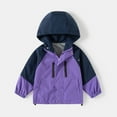 thumbnail image 2 of EnJoCho Kids Hiking Jacket Waterproo𝖿 Hooded Lightweight Windproof Raincoat Multi Pocket Zip Up Cargo Outerwear Boys Girls Trail Gear, 2 of 9