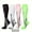 Black White Pink Green, variant on 4 Pairs Professional Knee-High Compression Socks for Men & Women - Heavy-Duty,, All-Season Wear - Nylon/Elastane (Black/White/Pink/Grey) - Marathon Running, Gym,, Soccer Athletic Tights
