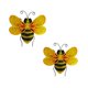 thumbnail image 1 of 2PCS Metal Bee Wall Art Bee Outdoor Decor Hanging Garden Wall Decor, 1 of 5