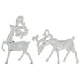 thumbnail image 4 of Northlight Standing Reindeer Christmas Figurines - 9.25" - Clear - Set of 2, 4 of 5