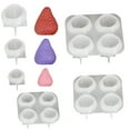 thumbnail image 4 of Shoreew 3D Strawberry Candle Silicone Mold DIY Handmade Aromatherapy Soaps Candles Mold Easy Release Non-Stick Surface Mold, 4 of 7