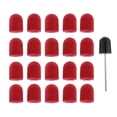 thumbnail image 4 of Bandas de lijado mandril jinwen 20 piezas removedor de archivos de pulido rojo, 4 of 8
