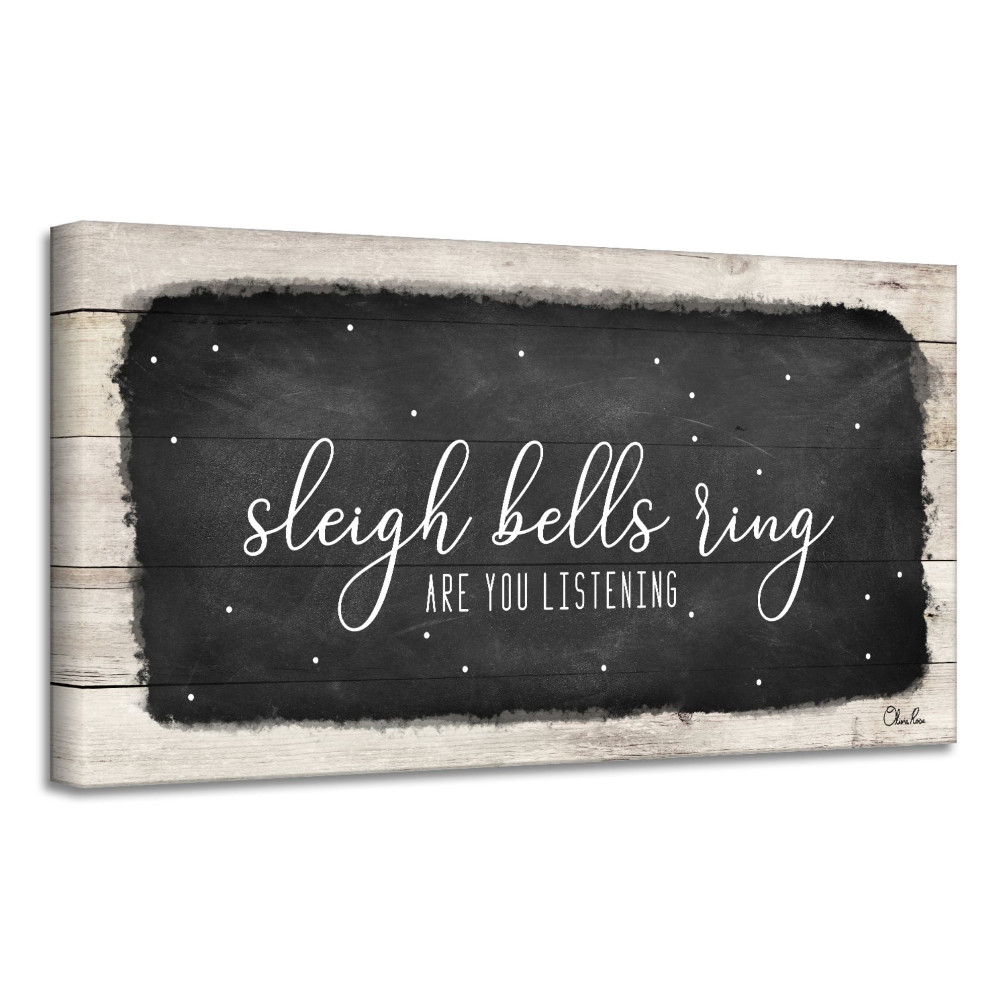 Sleigh Bell Ring Are You Listening 5x7 Print Christmas Decor 5x7 Christmas Print Christmas Wall Decor Merry Christmas Art