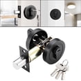 thumbnail image 3 of Simple Installation Interior Door Lock with Key Suitable for Various Doors Gold, 3 of 5