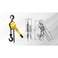 thumbnail image 2 of Atlas Lifting And Rigging Hoistek 1.5 Ton Lever Hoist, 10 Ft, 2 of 5