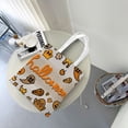 thumbnail image 7 of DouZhe Reusable Grocery Bags, Halloween Ghost Lightweight Polyester Canvas Cloth Tote Bag for Travle Gym Shopping School, 15" x 16", 7 of 7