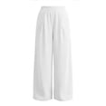 thumbnail image 4 of Admvng Women's Linen Pants Casual Summer Breathable Trousers with Pockets, 4 of 5