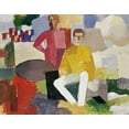 thumbnail image 2 of De La Fresnaye, Roger 14x12 White Modern Wood Framed Museum Art Print Titled - The Fourteenth of July, 2 of 4