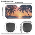 thumbnail image 5 of KUIFORTI Palm Tree Car Windshield Sunshade Foldable Car Windshield Sun Shade Cover, 66.53" x 34.44" Front Window Heat Insulation Protection, for Auto Sedan, SUV Accessories, 5 of 6