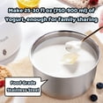 thumbnail image 4 of JoyMech - Máquina compacta para hacer yogur griego con control de temperatura constante, recipiente de acero inoxidable, 1 cuarto de galón para yogur orgánico en el hogar, 4 of 5