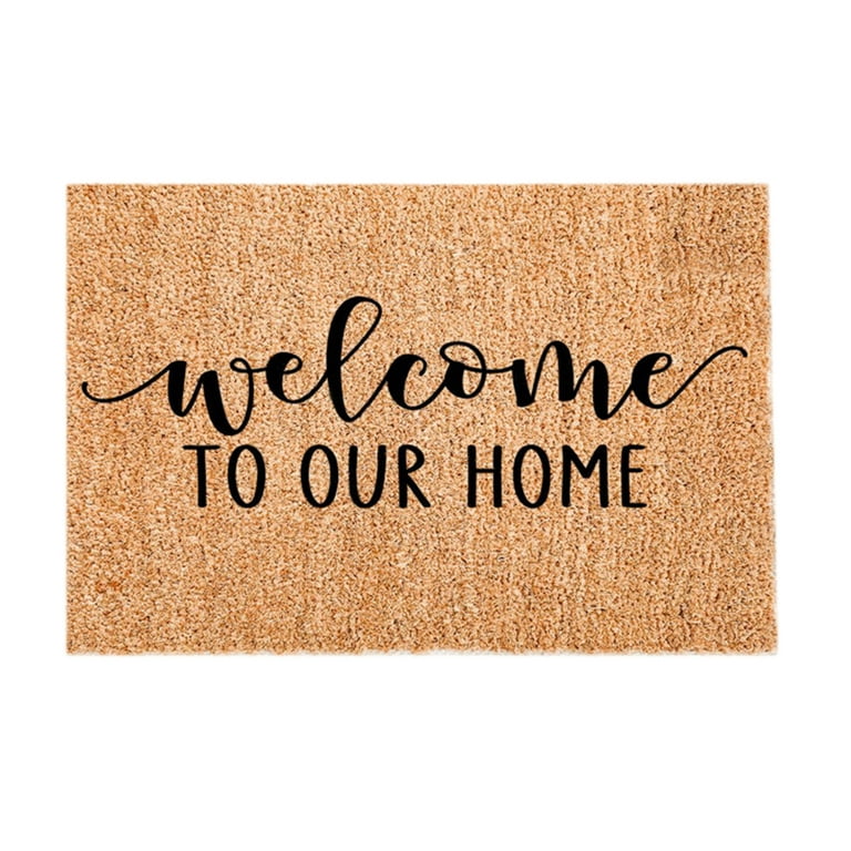 Coir Welcome Mats for Front Door Funny Door Mat Outside Farmhouse Welcome M  F7D6